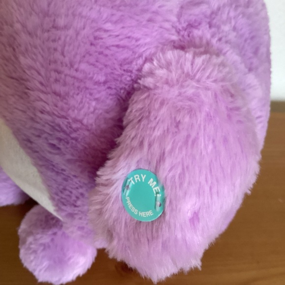 Hug Me Light Up Stuffed Animal light purple Owl 14” Tall Ages 3+Squishy - Picture 7 of 9